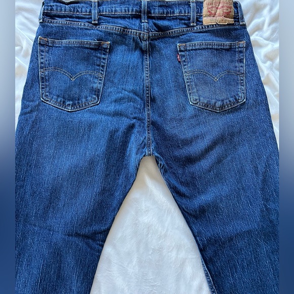 Levi’s Men’s 505 Regular Fit Straight Leg Blue Jeans 40x32 - Picture 6 of 6